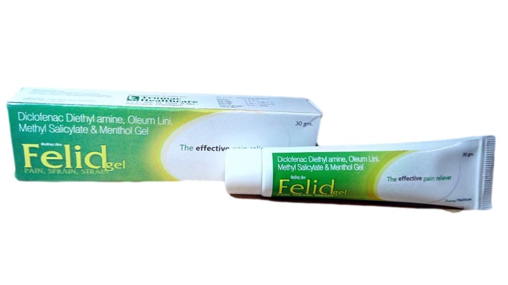 Felid Gel — Diclofenac Diethylamine 1.16% + Linseed Oil + Oleum from Trumac Healthcare PCD Pharma Franchise India