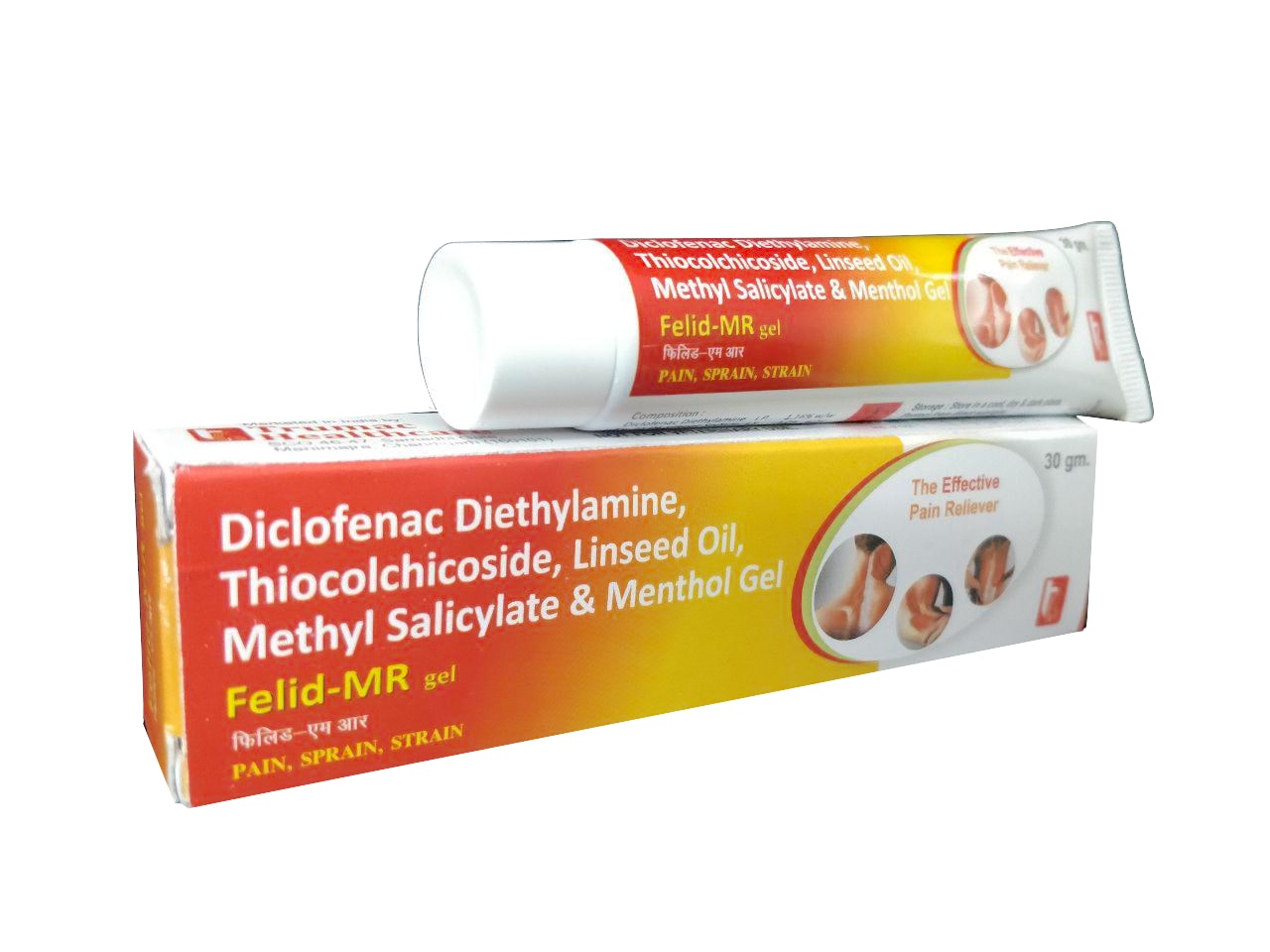 Diclofenac Diethylamine 1.16% w/w + Thiocolchicoside 0.125% w/w + Linseed Oil 3% w/w + Menthol-5% + Methyl Salicylate 10% w/w Gel — manufactured by Trumac Healthcare