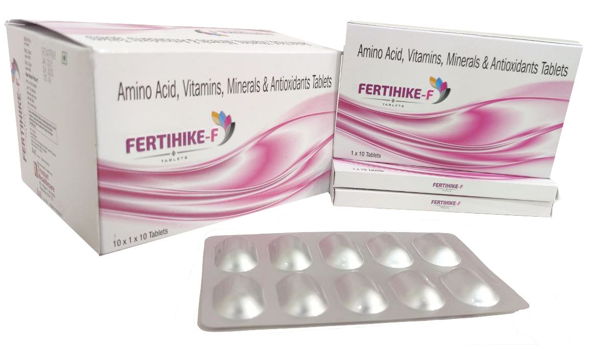Ferrous Gluconate 25 mg + Astaxanthin 8 mg + L-Arginine 5 mg + Lycopene 1 mg + Vit. B6 1.5 mg + Vit B12 1 mcg + Folic Acid 100 mcg + Zinc 7.5 mg + Selenium 40 mcg *(Female Infertility)* Tablet — manufactured by Trumac Healthcare