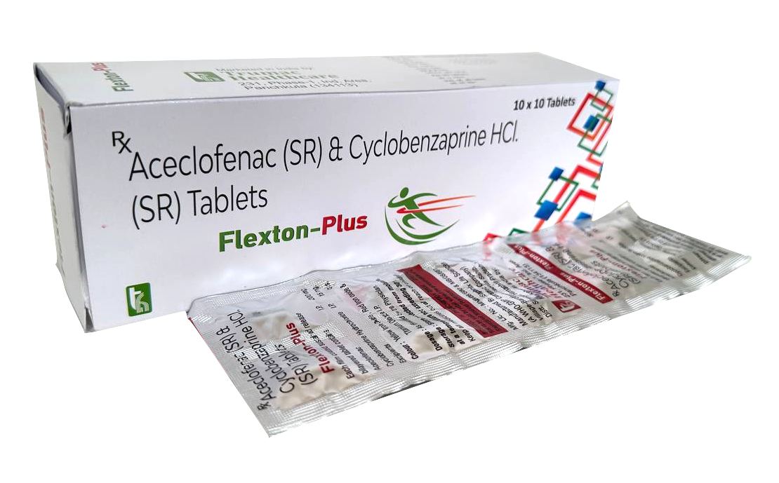 Aceclofenac 200 mg SR + Cyclobenzaprine 15 mg (SR) Tab Tablet — manufactured by Trumac Healthcare