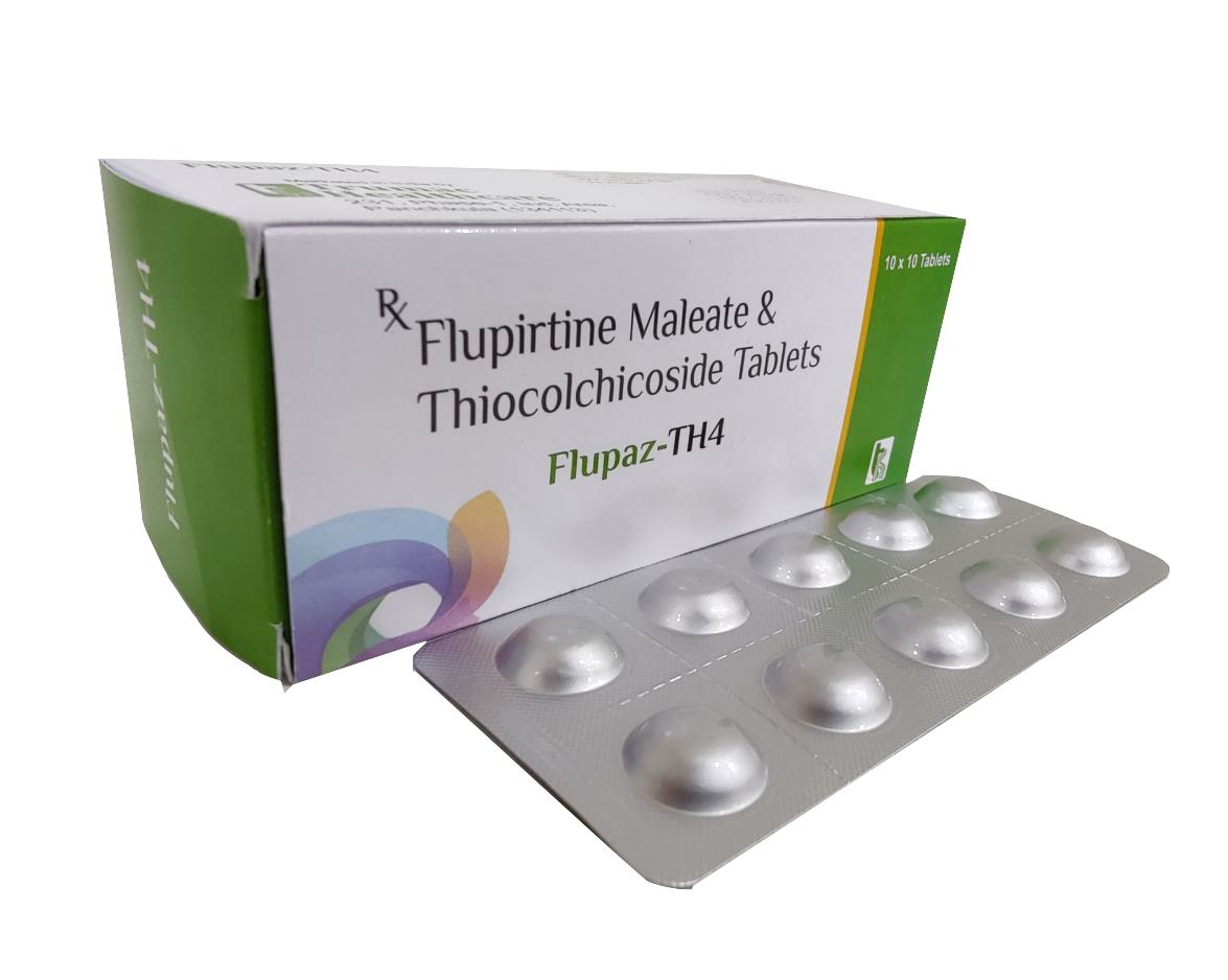 Flupirtine 100 mg + Thiocolchicoside 4 mg Tab Tablet — manufactured by Trumac Healthcare
