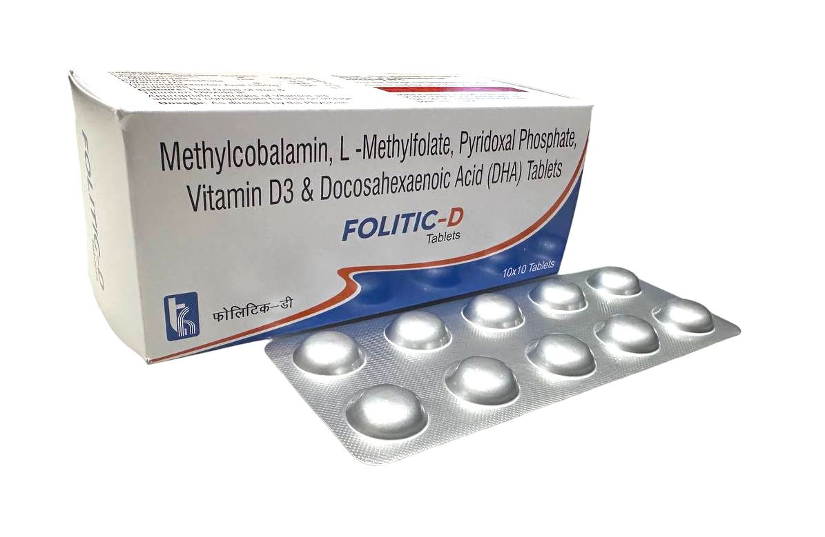 L Methyl Folate(1 mg) + Methylcobalamin(1500 Mcg) + Pyridoxal(0.5 mg) + Vit D3 1000 IU + DHA 100 mg Tablet — manufactured by Trumac Healthcare