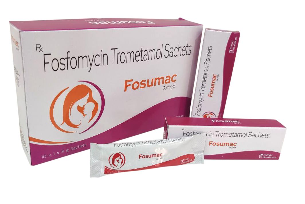 Fosumac Sachet — Fosfomycin Trometamol 5.631 g (eq. to Fosfomycin 3 g) from Trumac Healthcare PCD Pharma Franchise India