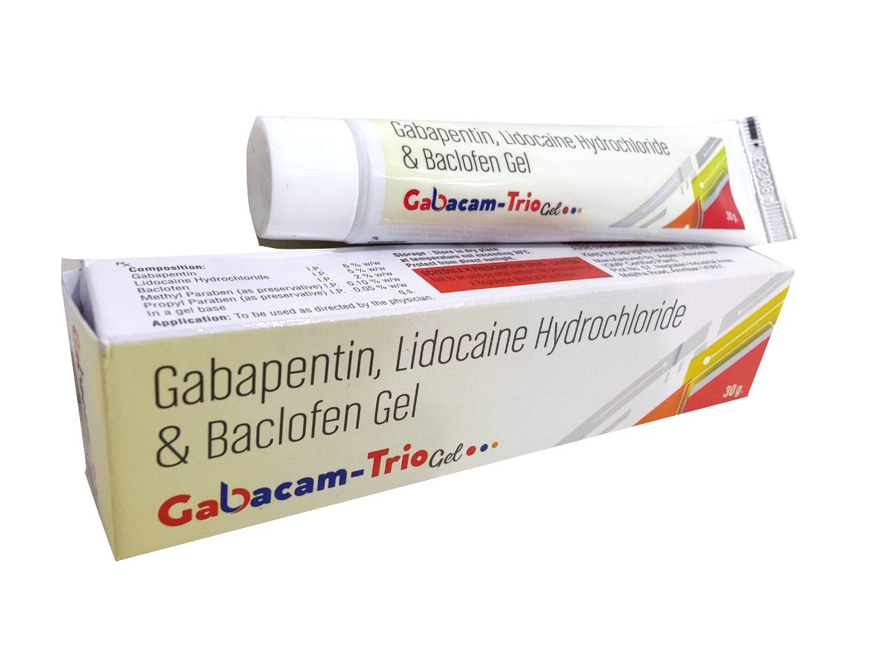 Gabapentin (6% w/w) + Lidocaine (5% w/w) + Baclofen (2% w/w) Gel — manufactured by Trumac Healthcare