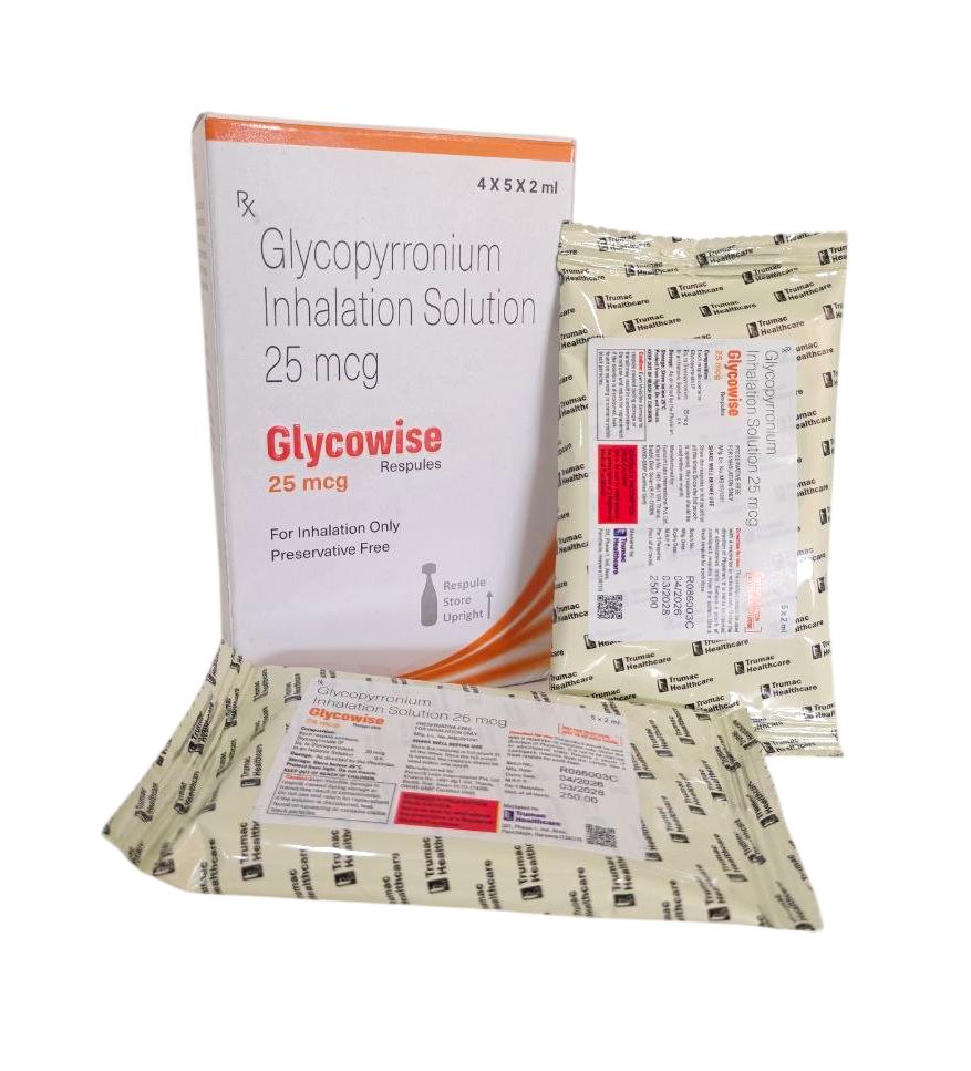 Glycopyrrolate Eq. to Glycopyrronium (25 mcg) Respules — manufactured by Trumac Healthcare