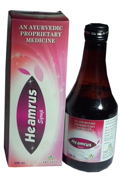 Heamrus Blood Purifier Syrup — Herbal Blood Purifier Blend (Khadira, Manjistha, Neem, Triphala) from Trumac Healthcare PCD Pharma Franchise India