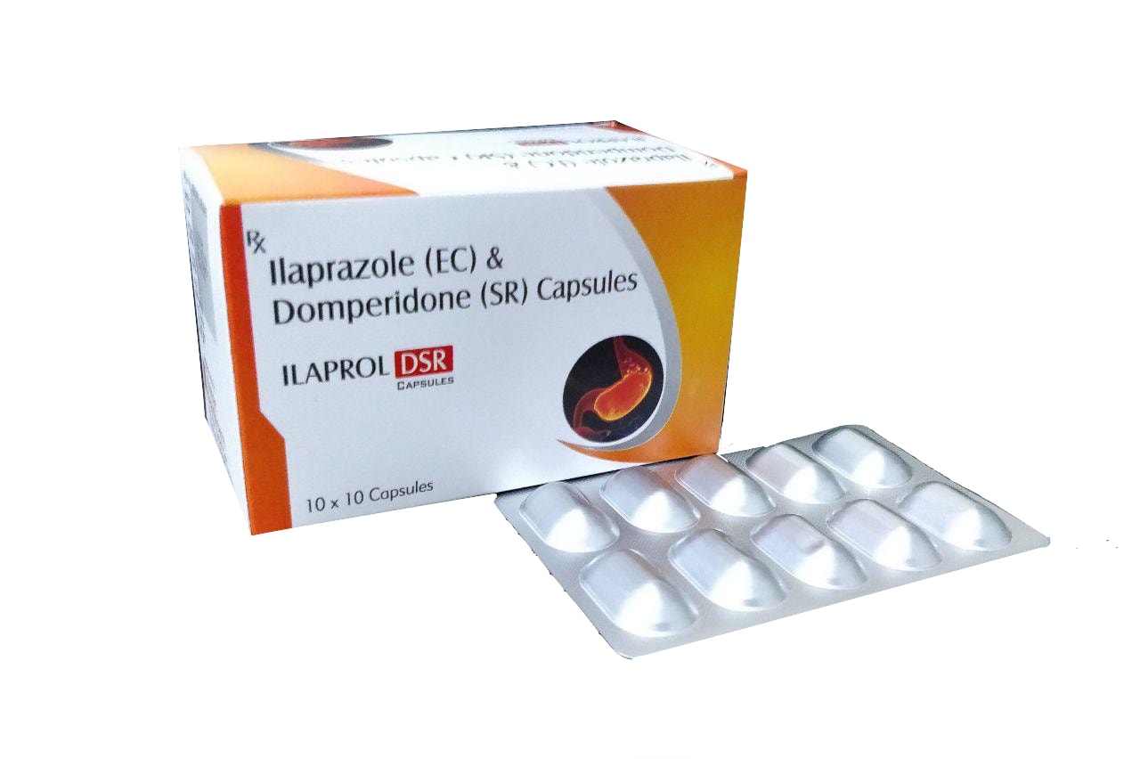 Ilaprol-DSR Capsule — Ilaprazole 10 mg + Domperidone 30 mg (SR) from Trumac Healthcare PCD Pharma Franchise India