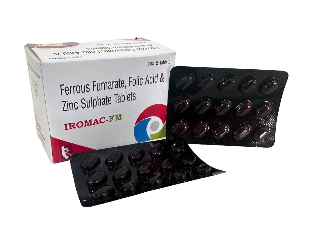 Iromac-FM Tablet — Ferrous Fumarate 152 mg + Folic Acid 750 mcg + B12 from Trumac Healthcare PCD Pharma Franchise India
