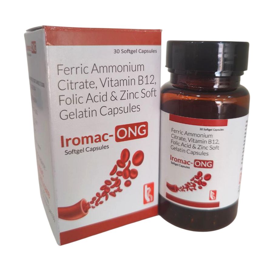 Ferric ammonium citrate 160 mg + Cyanocobalamin 7.5 mcg + Zinc Sulphate Monohydrate 20.61 mg + Folic Acid 0.5 mg Capsule — manufactured by Trumac Healthcare