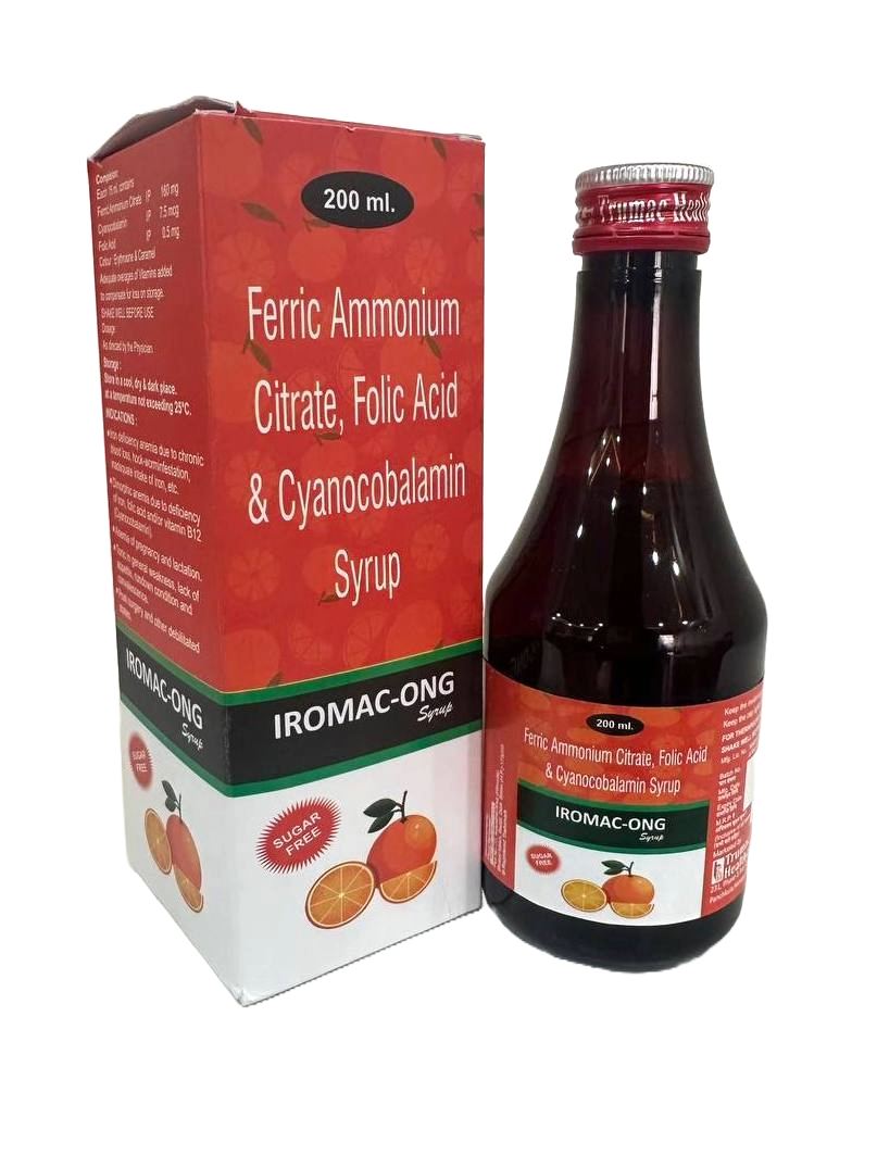 Ferric Ammonium Citrate 160 mg + Folic Acid 0.5 mg + Methylcobalamin 7.5 mcg Syrup — manufactured by Trumac Healthcare