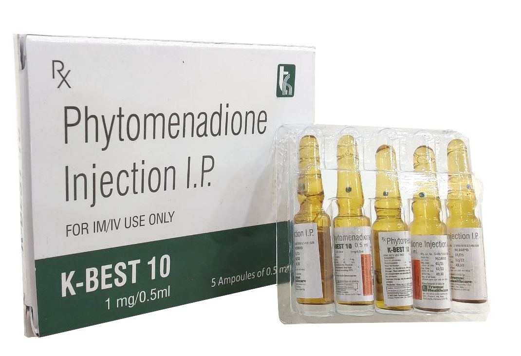 Phytomenadione (Vit. K1) 1 mg Injection — manufactured by Trumac Healthcare