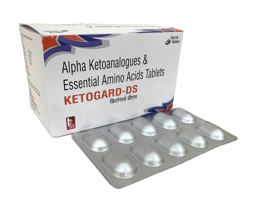 Ketogard-DS Tablet — Alpha ketoanalogue 762 mg + L-histidine 76 mg + Essential AA from Trumac Healthcare PCD Pharma Franchise India