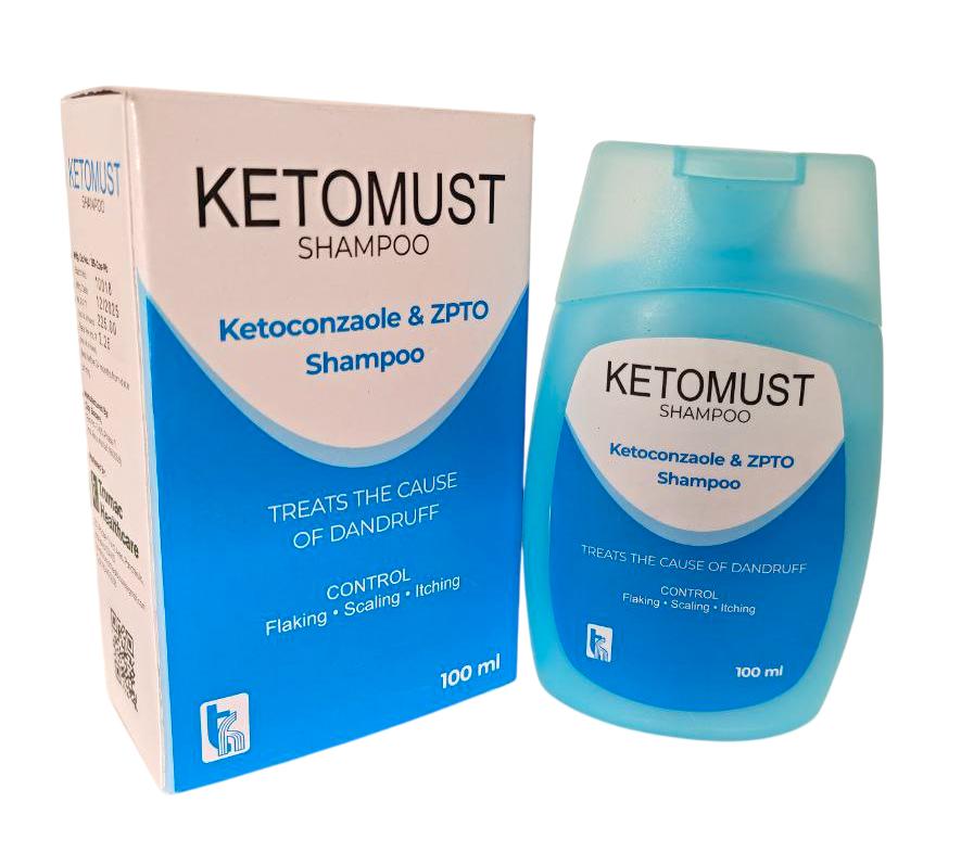 Ketomust Shampoo — Ketoconazole 2% w/w + Z.P.T.O. from Trumac Healthcare PCD Pharma Franchise India
