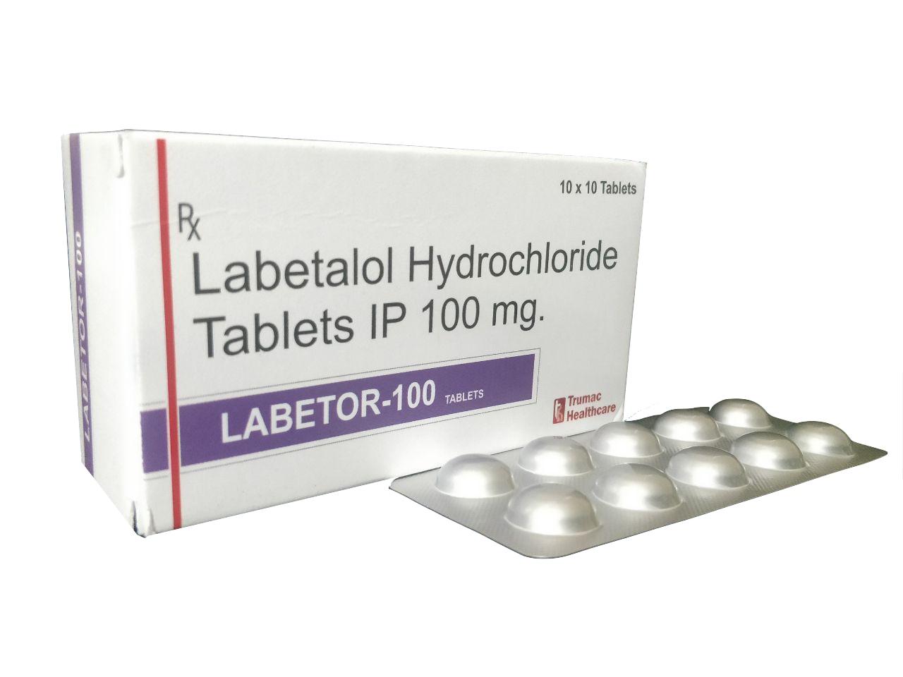 Labetalol 100 mg Tablet — manufactured by Trumac Healthcare