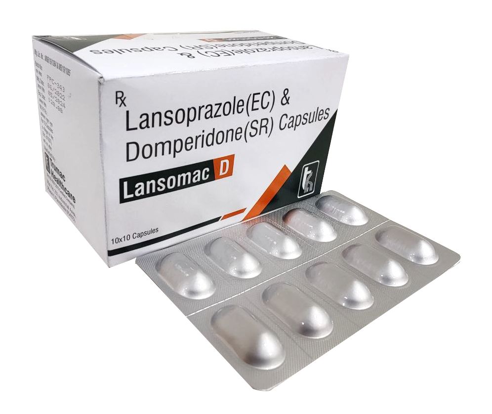 Lansomac-D Capsule — Lansoprazole 30 mg + Domperidone 10 mg from Trumac Healthcare PCD Pharma Franchise India