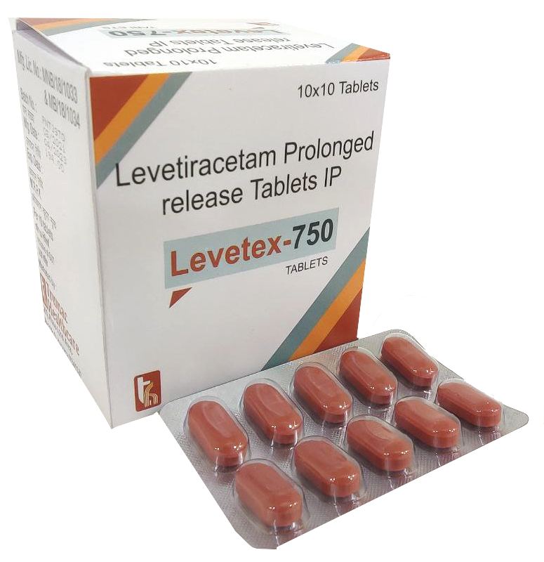 Levetex-750 Tablet — Levetiracetam 750 mg from Trumac Healthcare PCD Pharma Franchise India