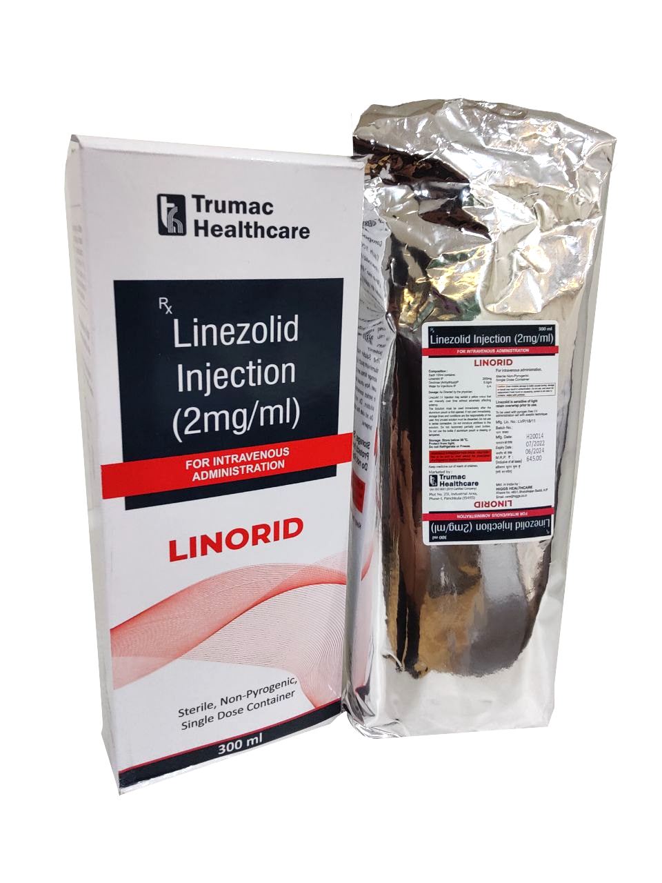 Linezolid 200 mg / 100 ml (600 mg / 300 ml) IV — manufactured by Trumac Healthcare