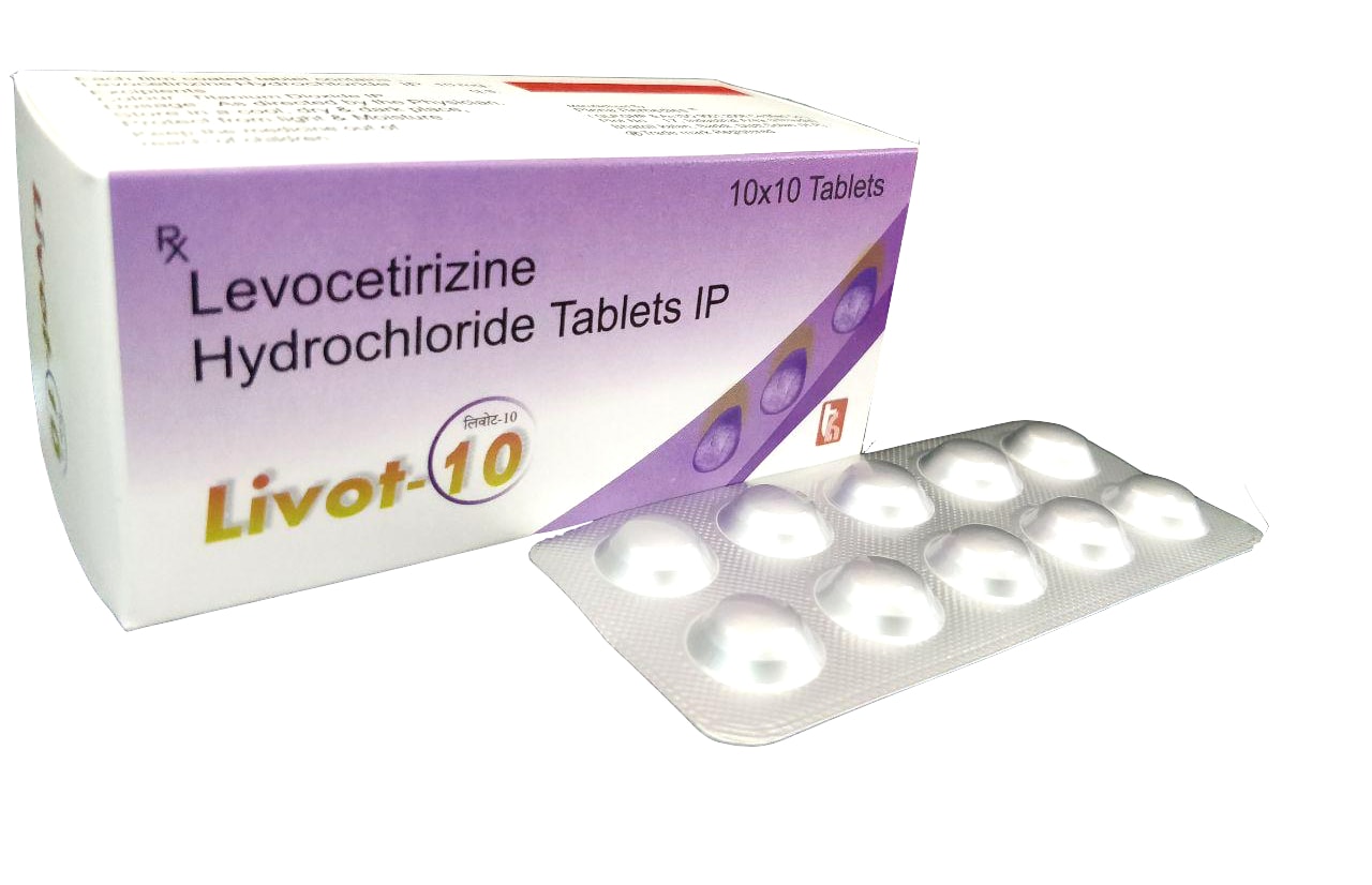 Livot-10 MD Tablet — Levocetirizine 10 mg from Trumac Healthcare PCD Pharma Franchise India