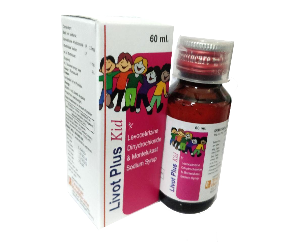 Montelukast Sodium 4 mg + Levocetirizine Dihydrochloride 2.5 mg Syrup — manufactured by Trumac Healthcare