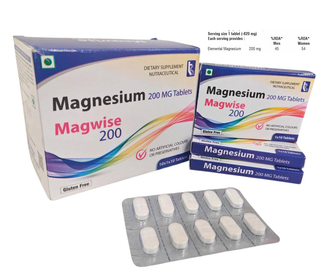 Elemental Magnesium 200 mg (Same as Ultra Magnesium 200) Tablet — manufactured by Trumac Healthcare