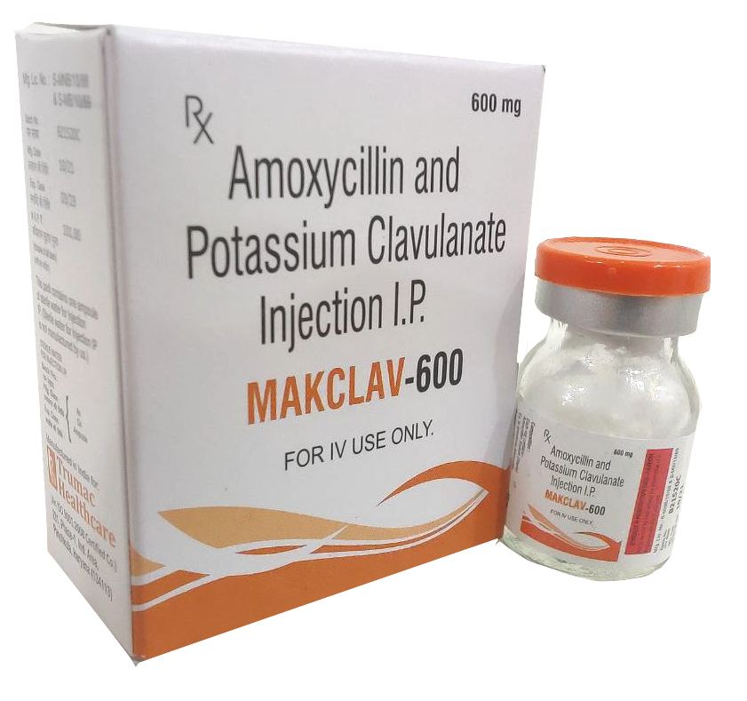 Amoxicillin 500 mg + Clavulanic Acid 100 mg Injection Injection — manufactured by Trumac Healthcare