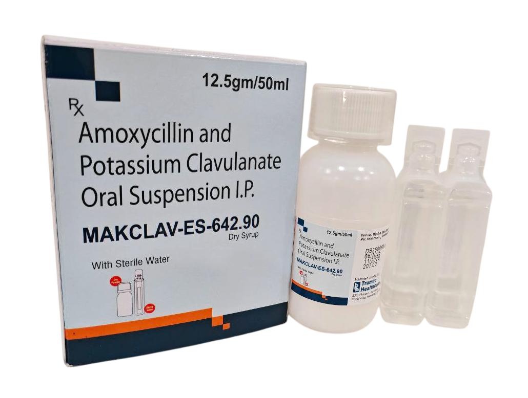 Amoxycillin Trihydrate 600 mg + Clavulanic Acid 42.90 Syrup — manufactured by Trumac Healthcare