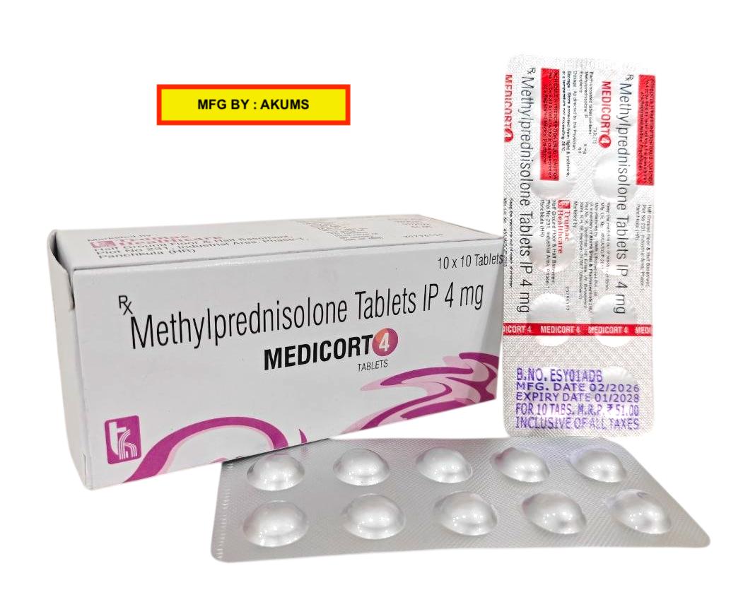Medicort-4 Tablet (Akums)