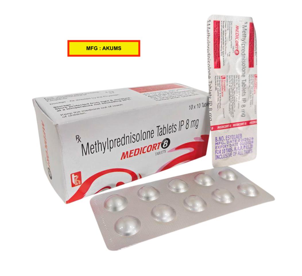 Medicort-8 Tablet (Akums)