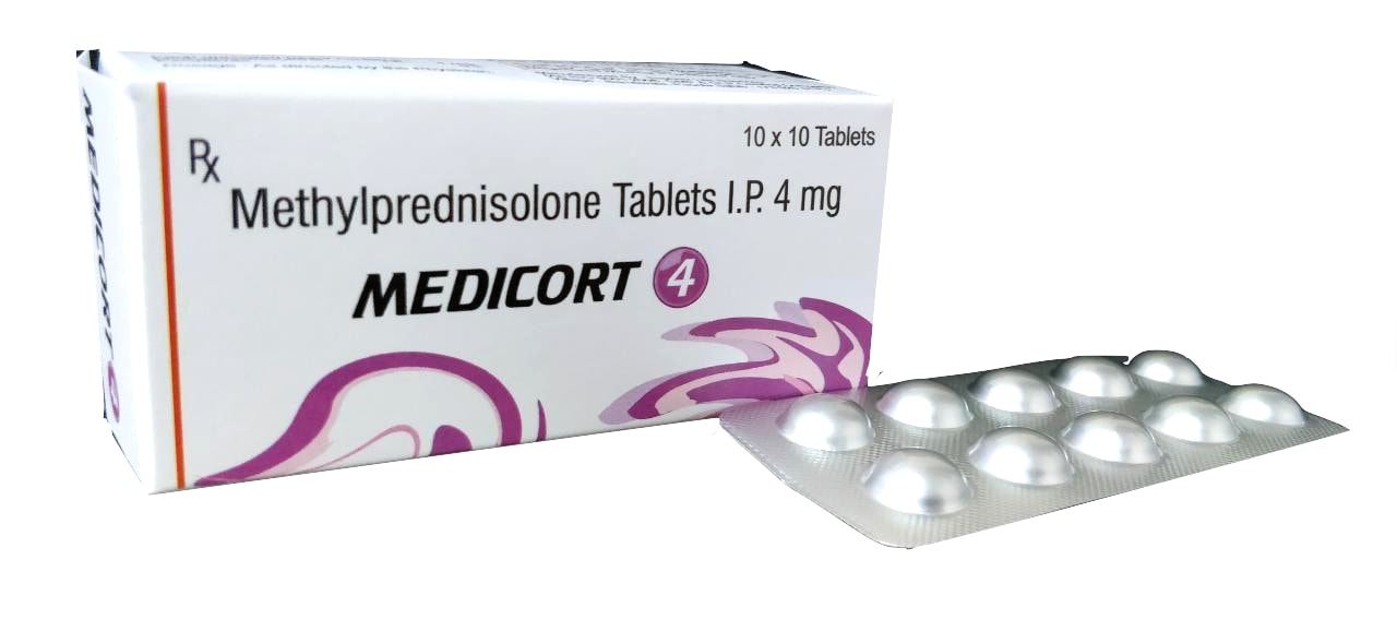 Methylprednisolone 4 mg Tablet — manufactured by Trumac Healthcare