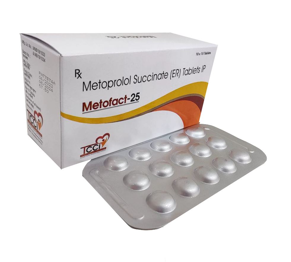 Metoprolol Succinate 25 mg (ER) Tablet — manufactured by Trumac Healthcare