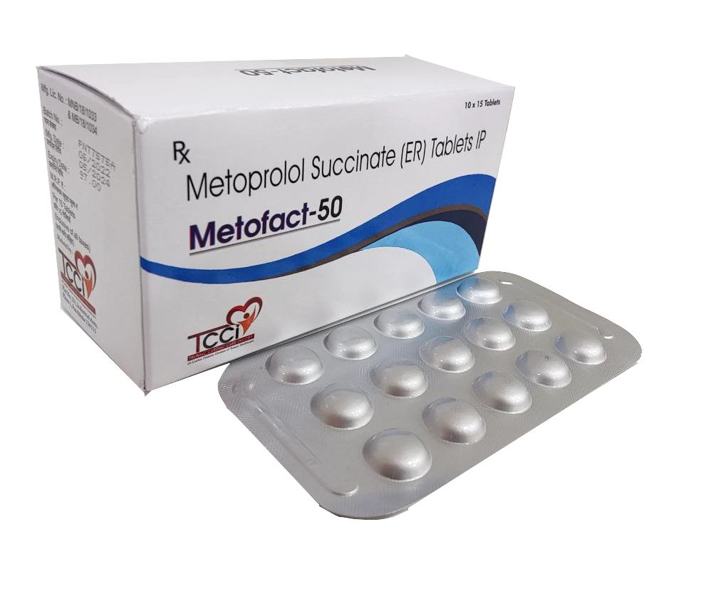 Metoprolol Succinate 50 mg (ER) Tablet — manufactured by Trumac Healthcare