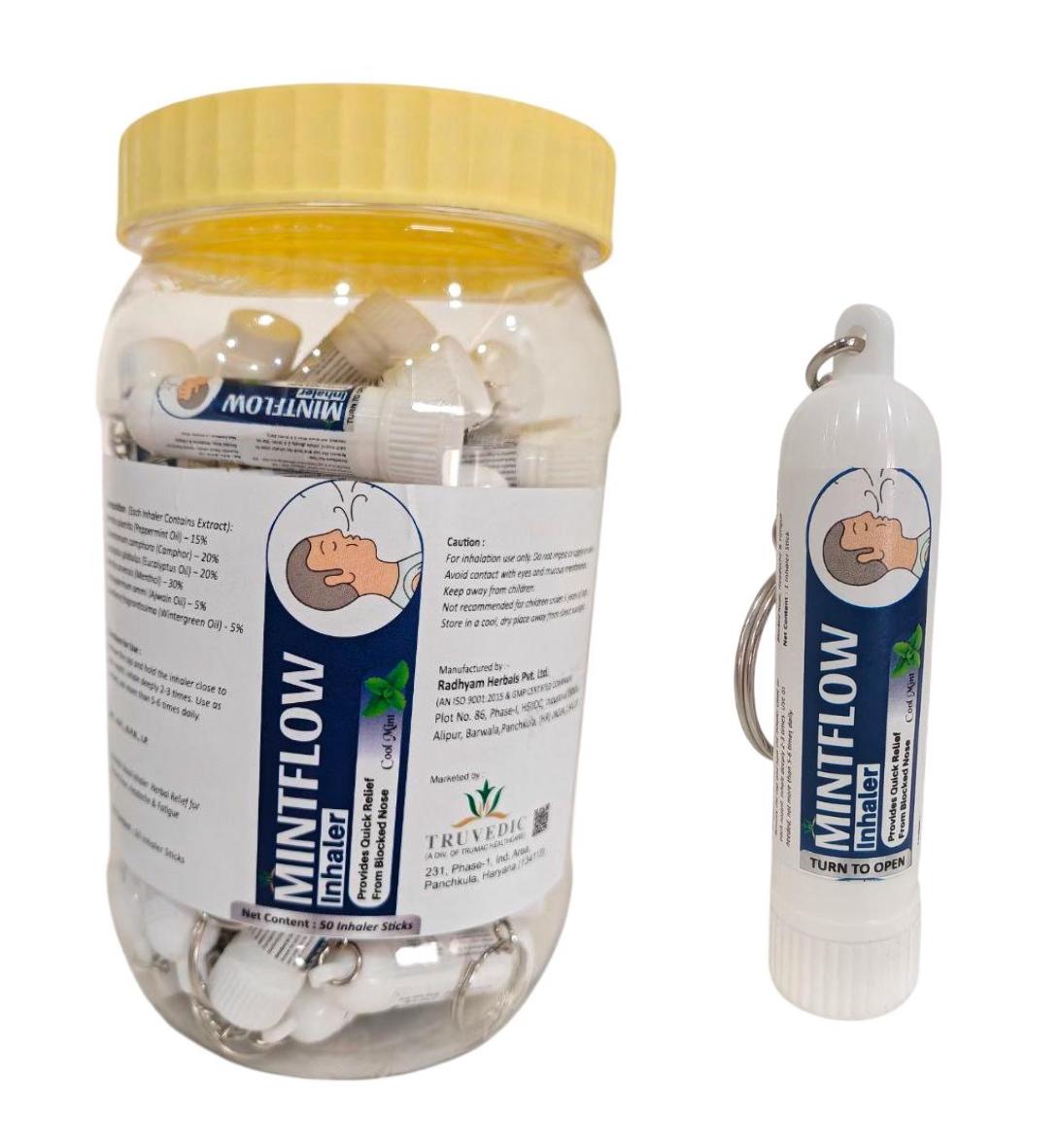 Mintflow Inhaler — Menthol + Camphor + Eucalyptus + Pine Oil from Trumac Healthcare PCD Pharma Franchise India