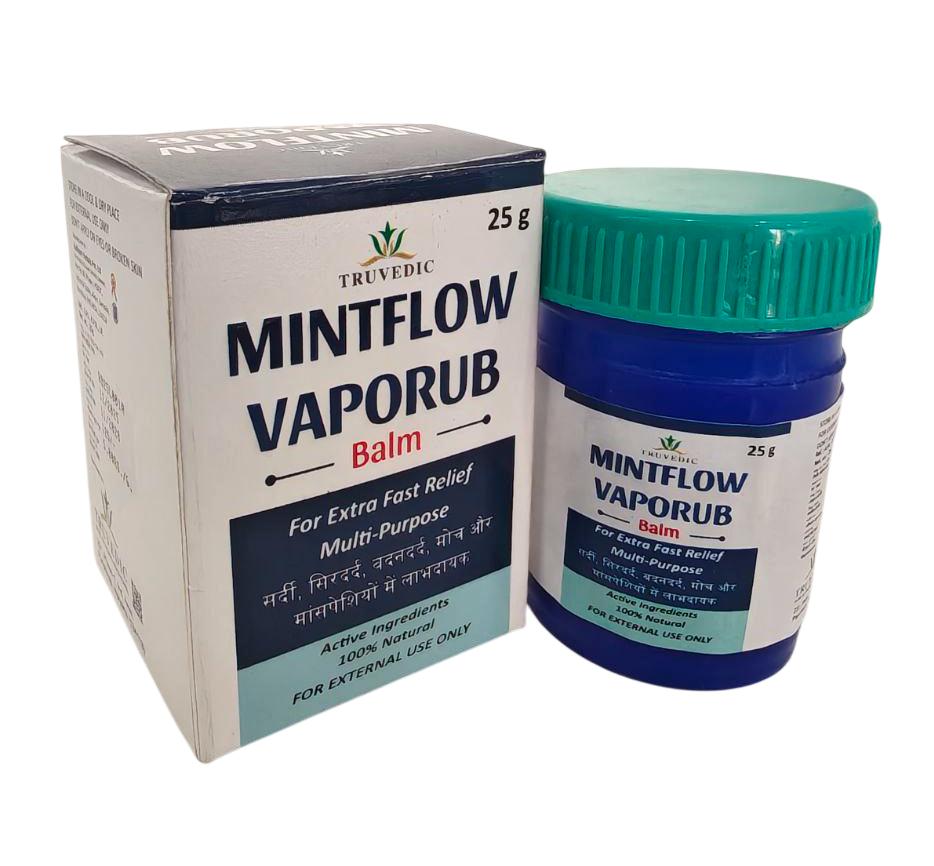Mintflow Vaporub — Menthol + Camphor + Eucalyptus + Pine Oil + Petroleum Jelly from Trumac Healthcare PCD Pharma Franchise India