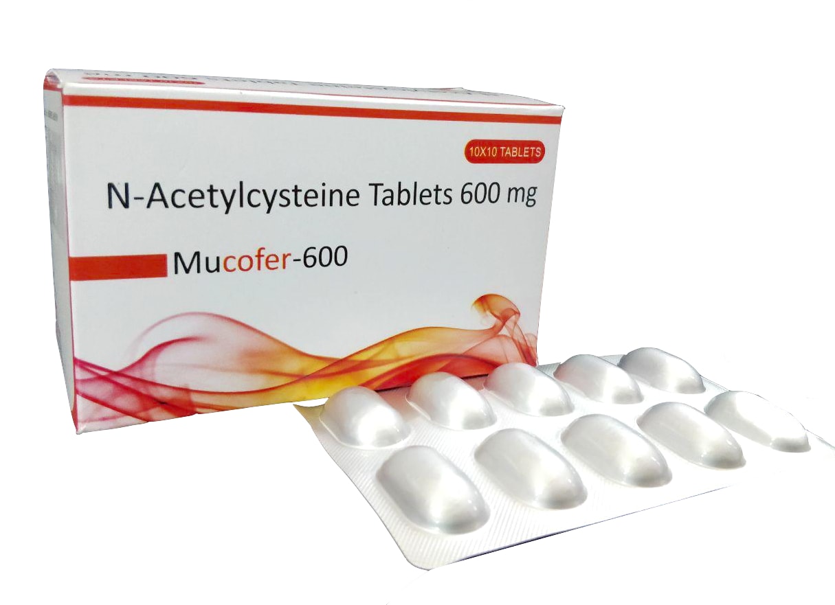 Mucofer-600 Tablet — N-Acetylcysteine 600 mg from Trumac Healthcare PCD Pharma Franchise India