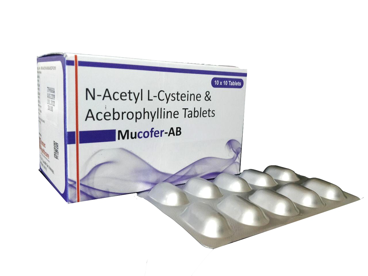 Mucofer-AB Tablet — N-Acetylcysteine 600 mg + Acebrophylline 100 mg from Trumac Healthcare PCD Pharma Franchise India