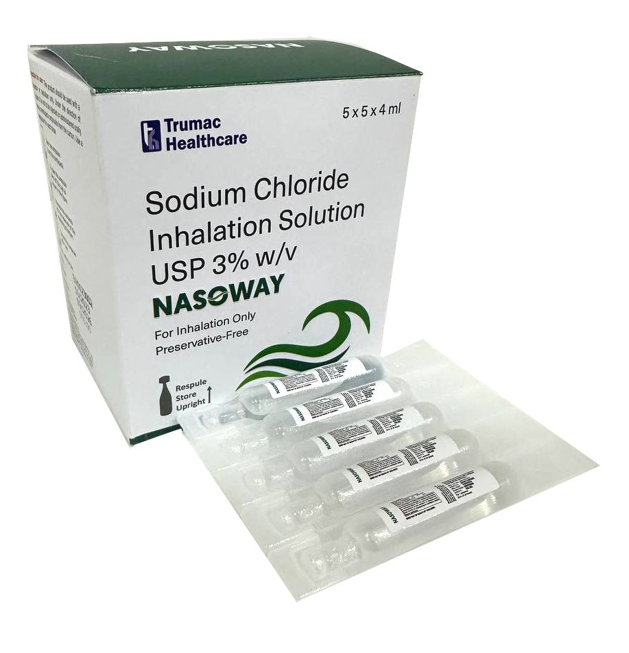 Each 4 ml Respule : Sodium Chloride Inhalation Solution 3% w/v Respules — manufactured by Trumac Healthcare