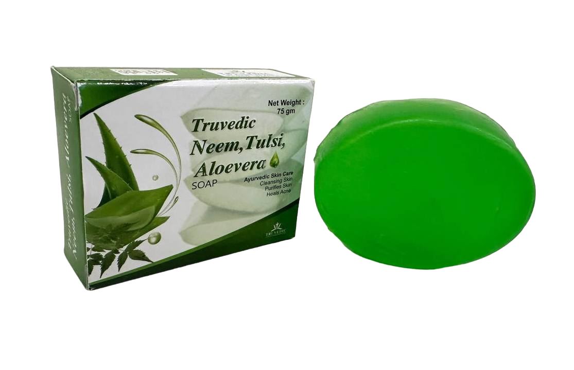 Neem + Aloevera + Tulsi Transparent Soap Soap — manufactured by Trumac Healthcare