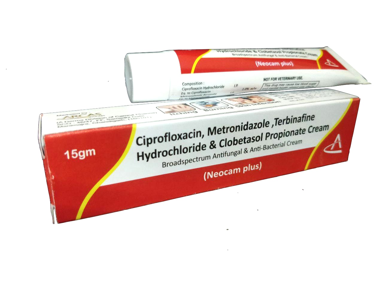 Ciprofloxacin 1% + Metronidazole 1.00% + Terbinafine Hydrochloride 1.00% + Clobetasol Propionate 0.05% + Methyl Paraben 0.20% Cream Cream — manufactured by Trumac Healthcare