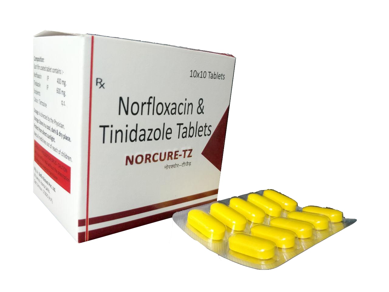 Norfloxacin 400 mg + Tinidazole 600 mg Tablet — manufactured by Trumac Healthcare