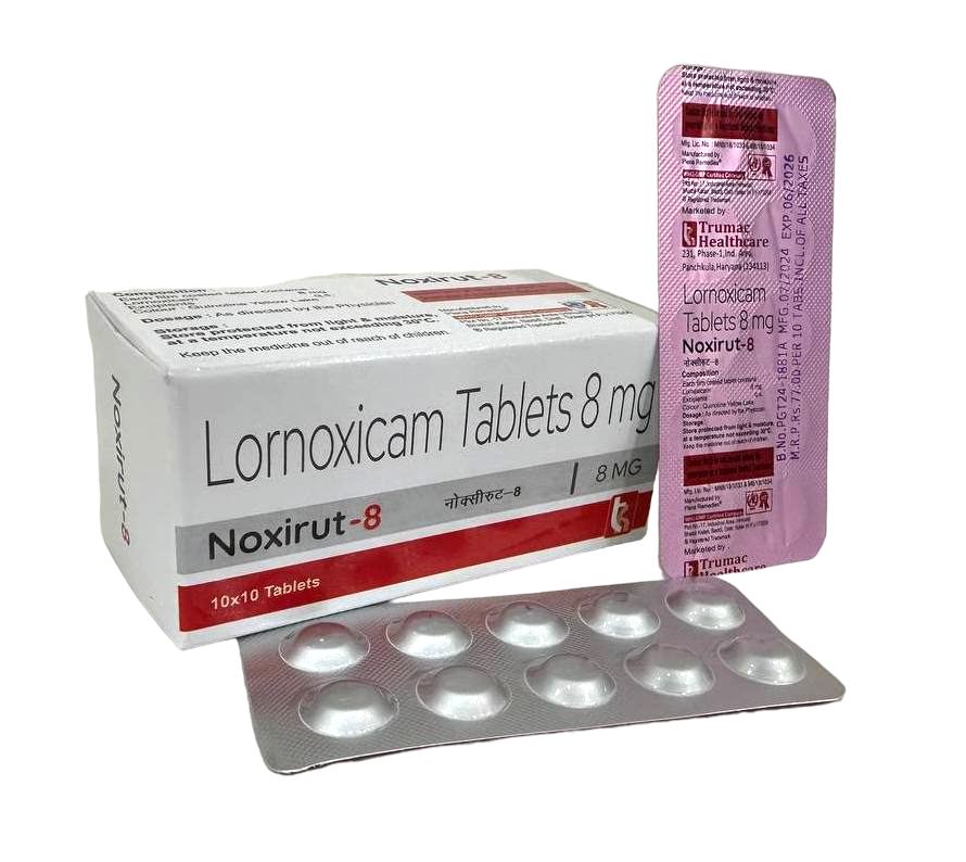 Lornoxicam 8 mg Tablet — manufactured by Trumac Healthcare
