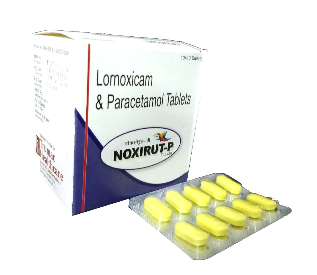 Noxirut-P Tablet — Lornoxicam 8 mg + Paracetamol 325 mg from Trumac Healthcare PCD Pharma Franchise India
