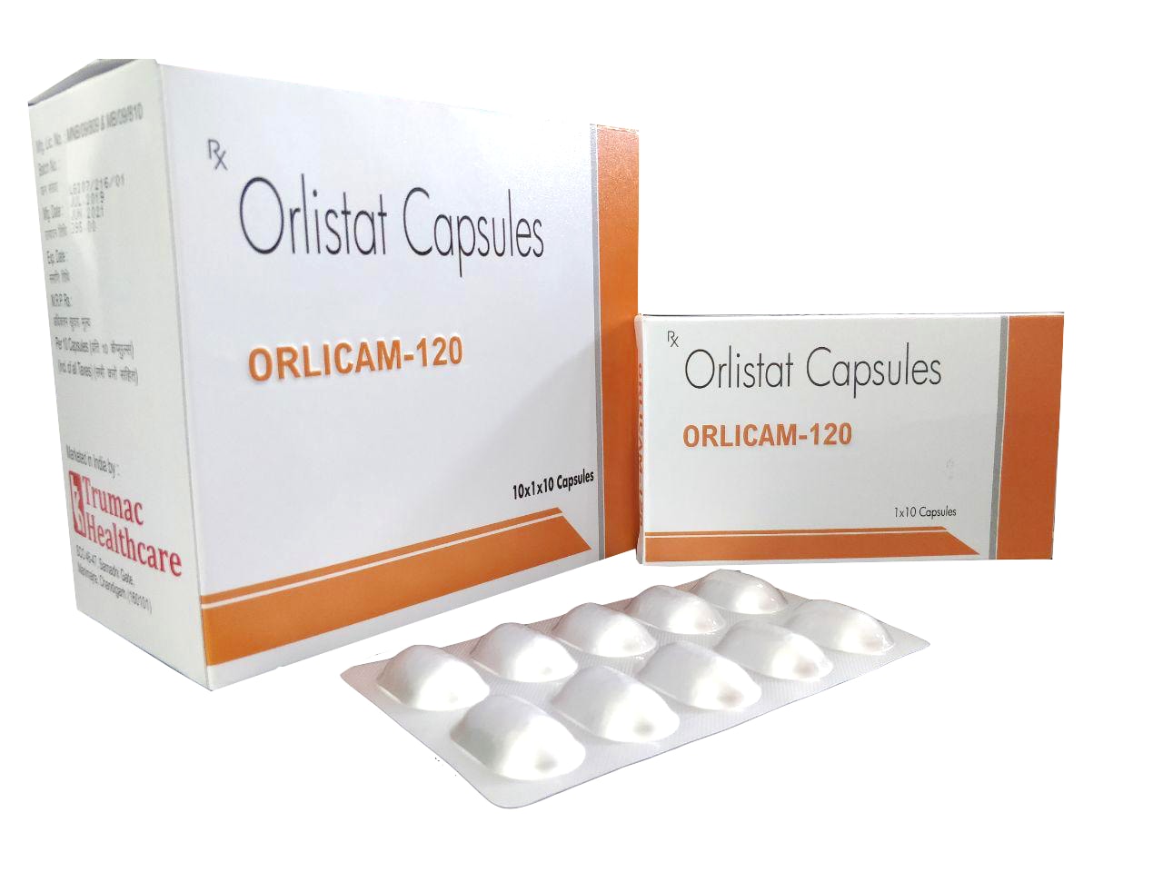 Orlistat 120 mg Capsules Tablet — manufactured by Trumac Healthcare