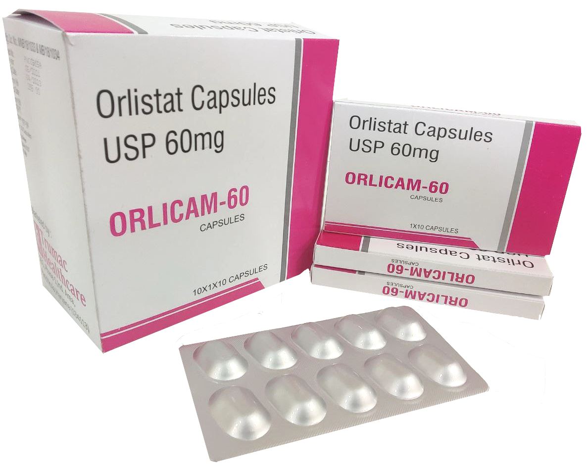 Orlistat 60 mg Capsules Capsule — manufactured by Trumac Healthcare