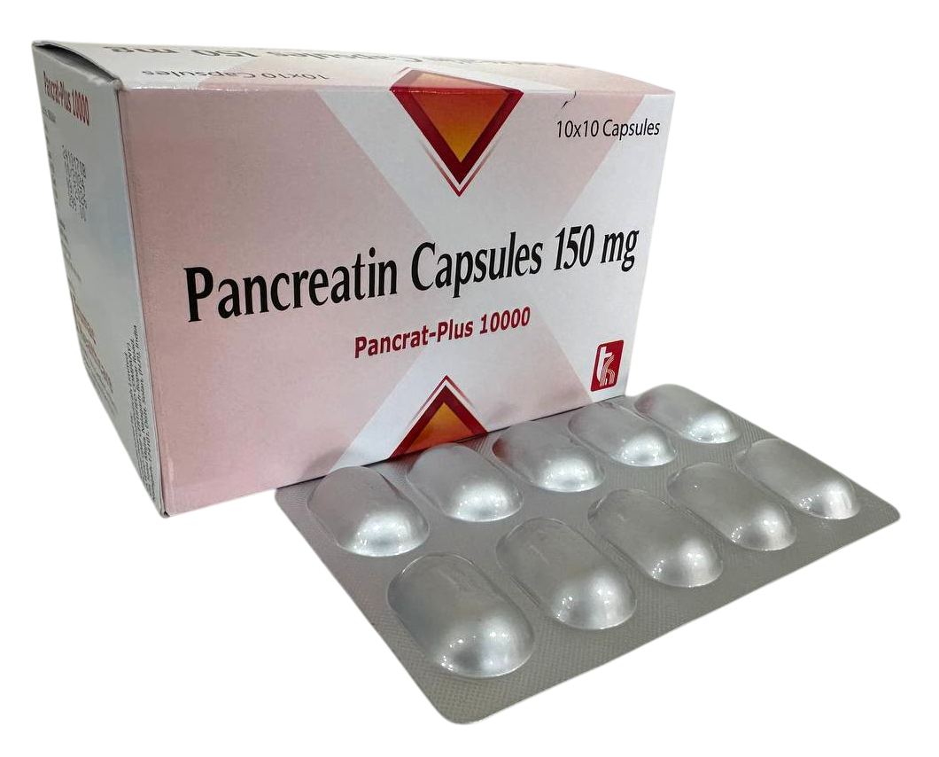 Pancrat-Plus 150 Capsule — Pancreatin 150 mg (Pellets) from Trumac Healthcare PCD Pharma Franchise India