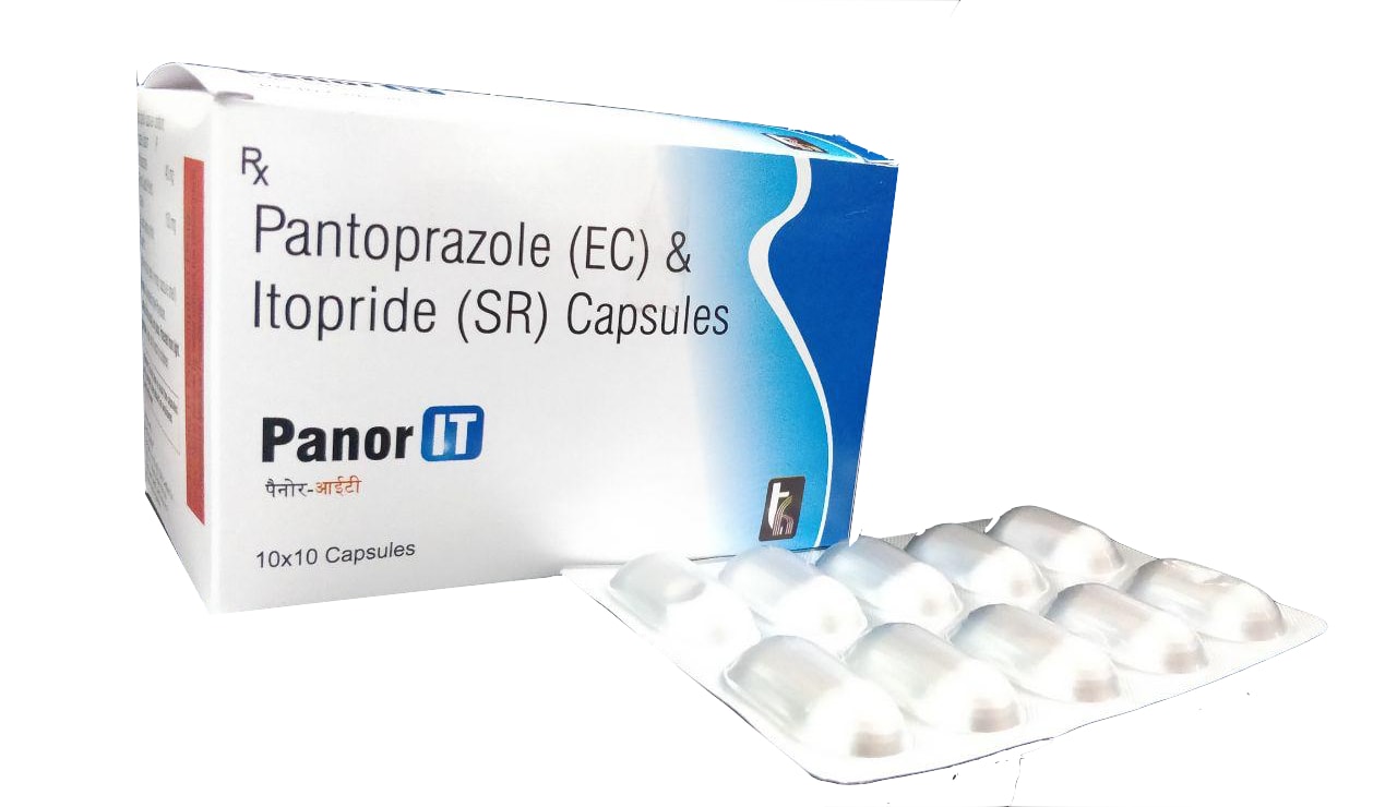 Panor-IT Capsule — Pantoprazole 40 mg + Itopride HCl 150 mg (Sustained Release) from Trumac Healthcare PCD Pharma Franchise India