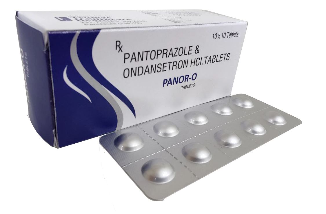 Panor-O Tablet — Pantoprazole 40 mg + Ondansetron 4 mg from Trumac Healthcare PCD Pharma Franchise India