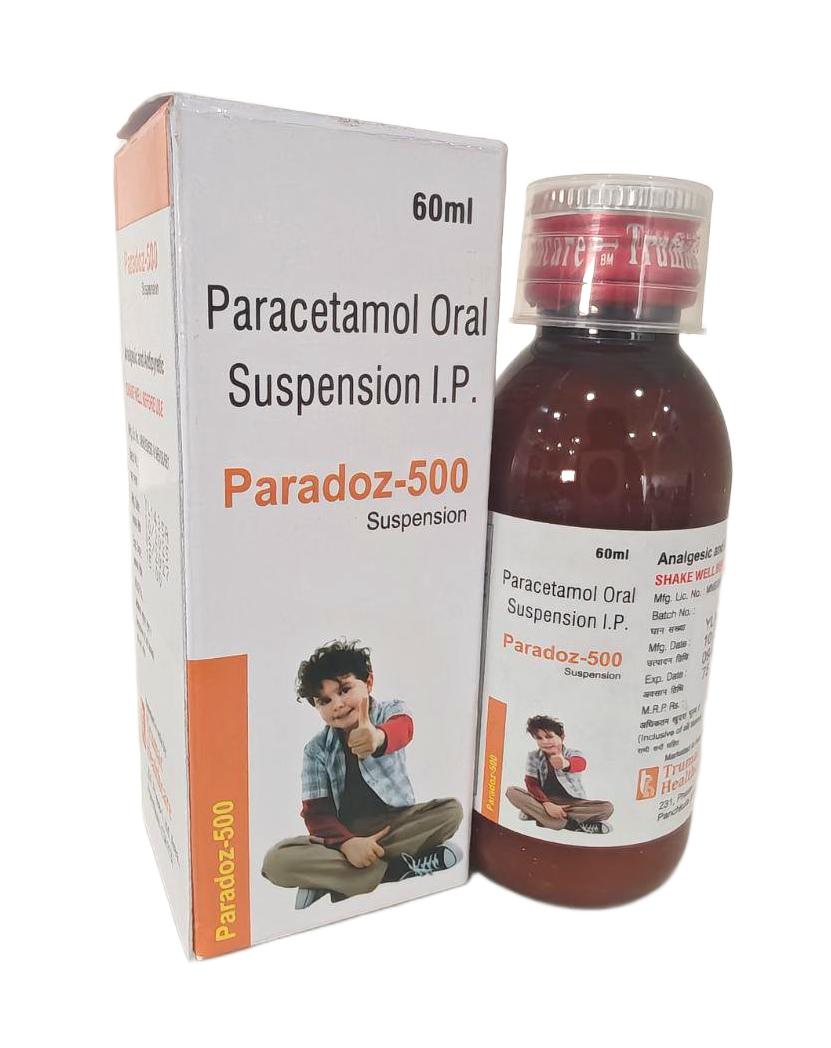Paracetamol 500 mg Suspension Suspension — manufactured by Trumac Healthcare