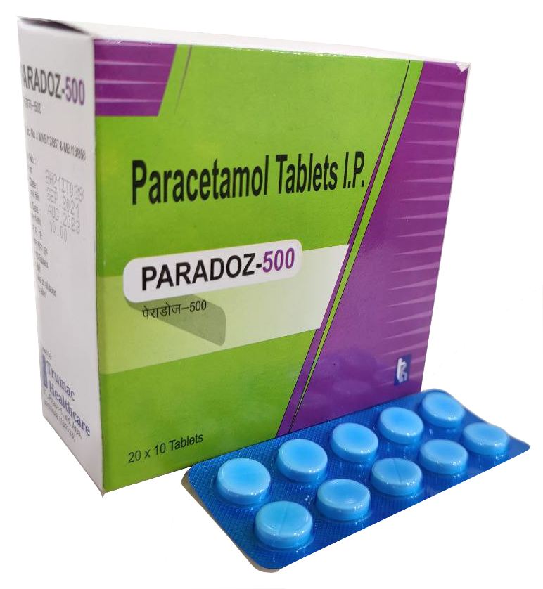 Paradoz-500 Tablet — Paracetamol 500 mg from Trumac Healthcare PCD Pharma Franchise India