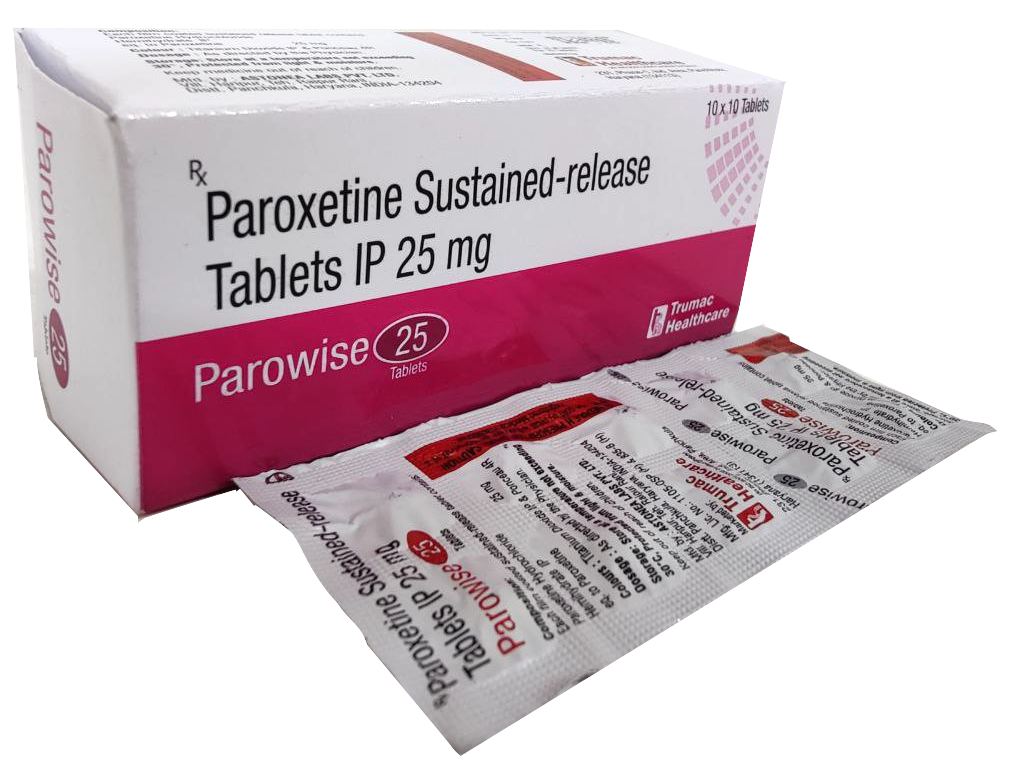 Paroxetine 25 mg Tablet — manufactured by Trumac Healthcare
