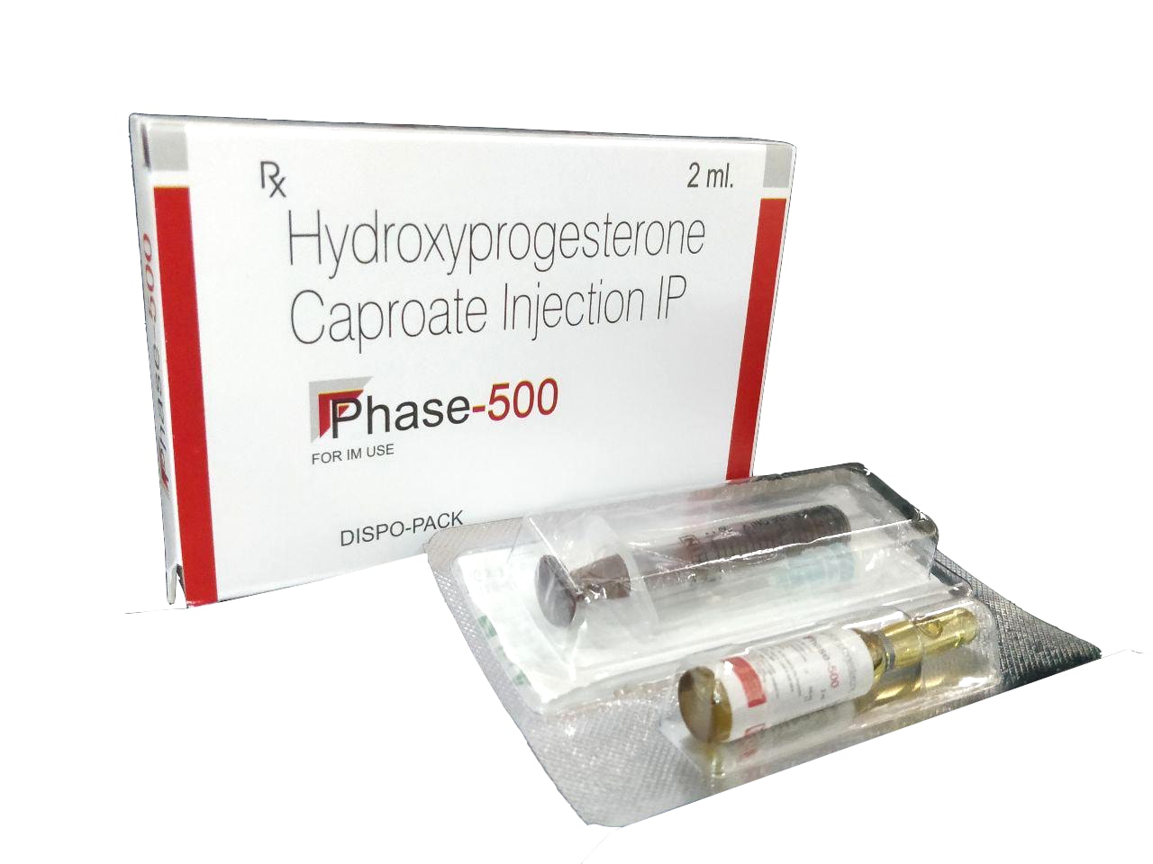 Phase-500 Injection — Hydroxy Progesterone Caproate 500 mg from Trumac Healthcare PCD Pharma Franchise India